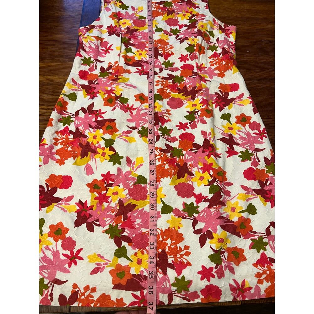 Dress Barn Vibrant Floral Print Sleeveless Sheath Dress Size 14 - Picture 12 of 12